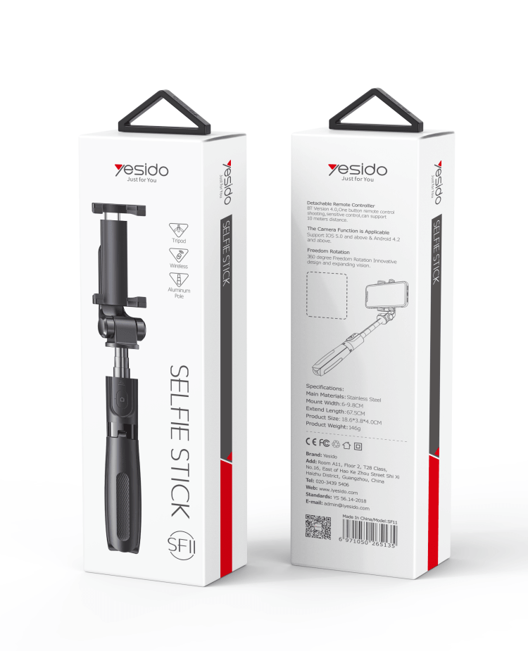Yesido Telescopic Selfie Stick #SF11 – view 5