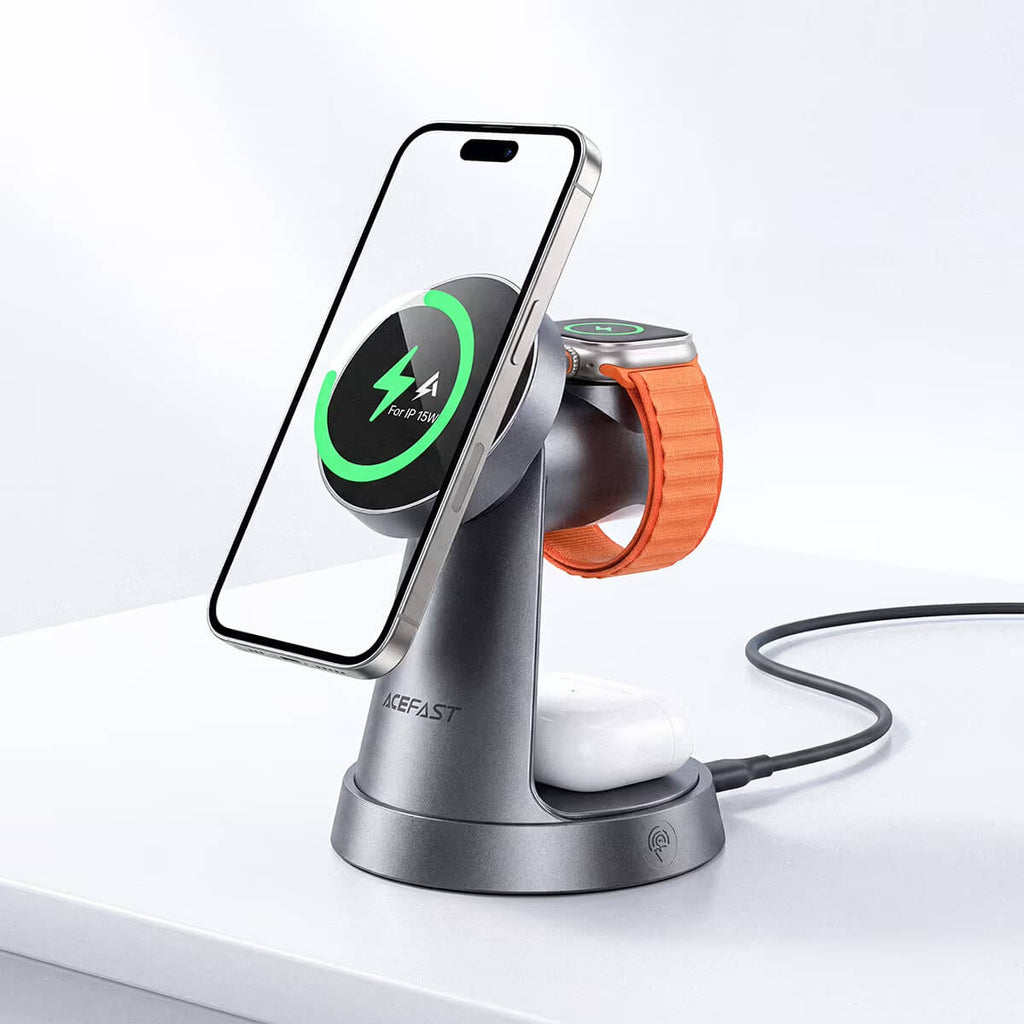 ACEFAST 3 in 1 Desktop Charging Station #E48 – view 2