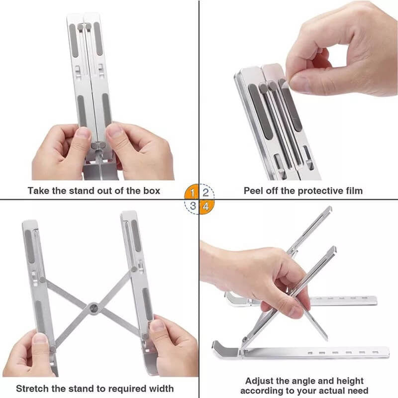 Adjustable Aluminum Laptop Stand Holder – view 7