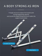 Adjustable Aluminum Laptop Stand Holder – view 3