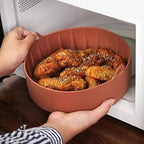 19cm Silicone Reusable Air Fryer Round Basket