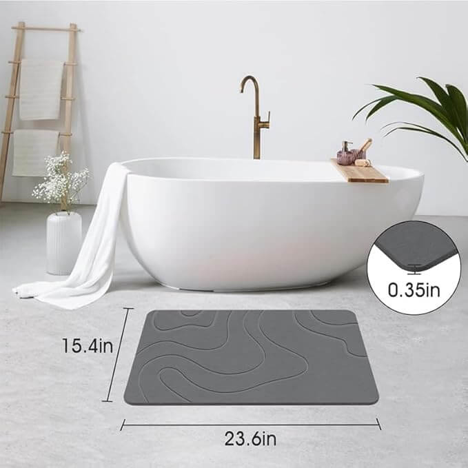 UrbnCare® Non Slip Stone Diatom Bath Mat – view 3