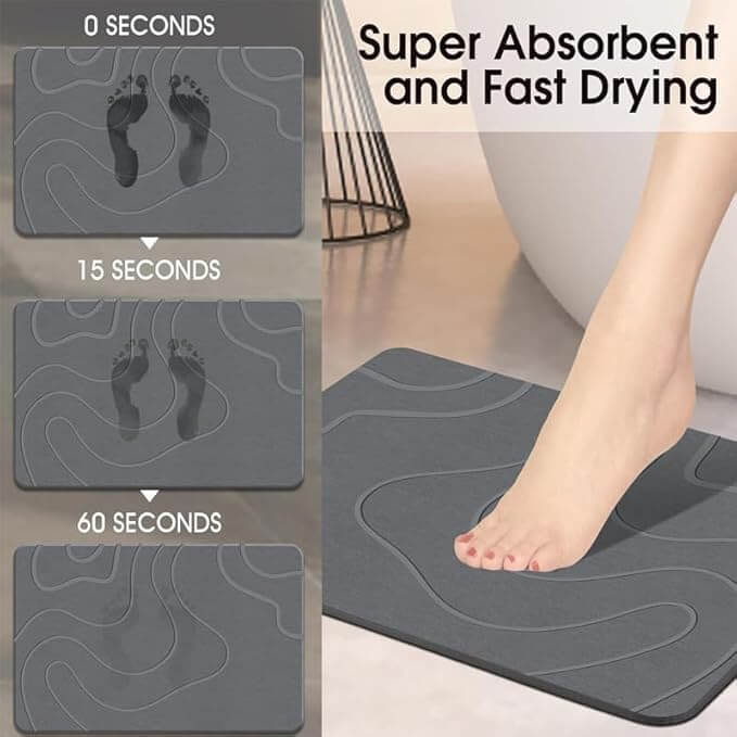 UrbnCare® Non Slip Stone Diatom Bath Mat – view 5