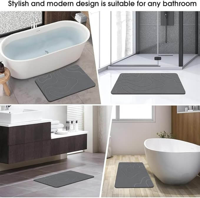 UrbnCare® Non Slip Stone Diatom Bath Mat – view 6