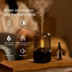 Ultrasonic Candlelight Aroma Diffuser - Buyrouth