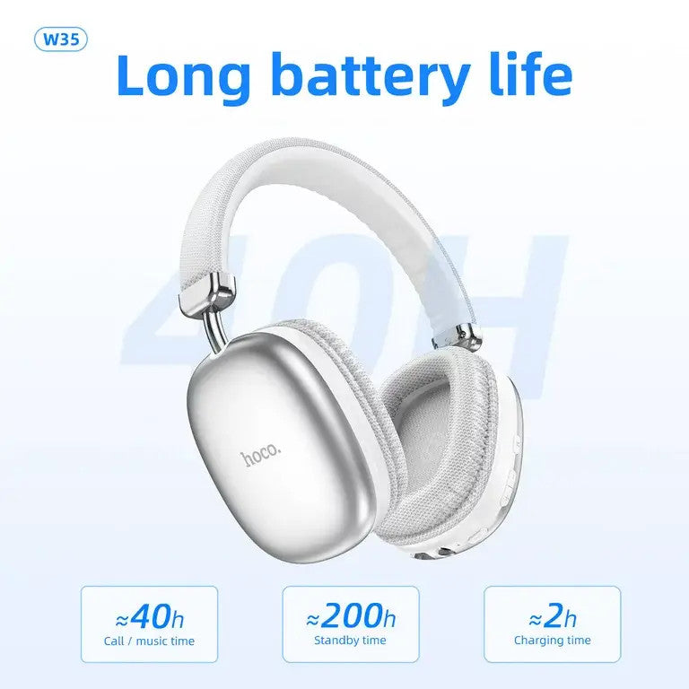 Hoco Rechargeable 40H Wireless Headphones #W35 - Buyrouth