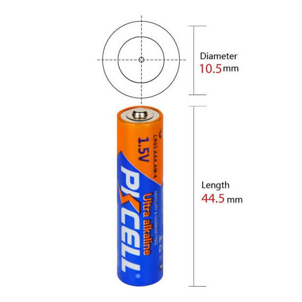 PKCell AAA Ultra Alkaline Battery 1.5V Pack of 4 – view 5