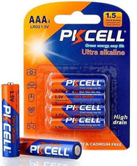 PKCell AAA Ultra Alkaline Battery 1.5V Pack of 4