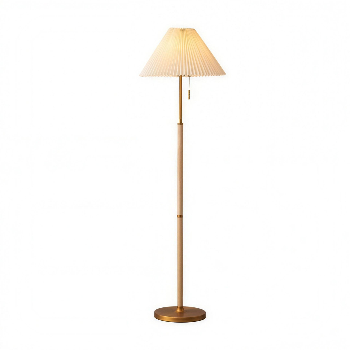 Aisilan Hladgunnr White Ash Wooden Floor Lamp #LD022