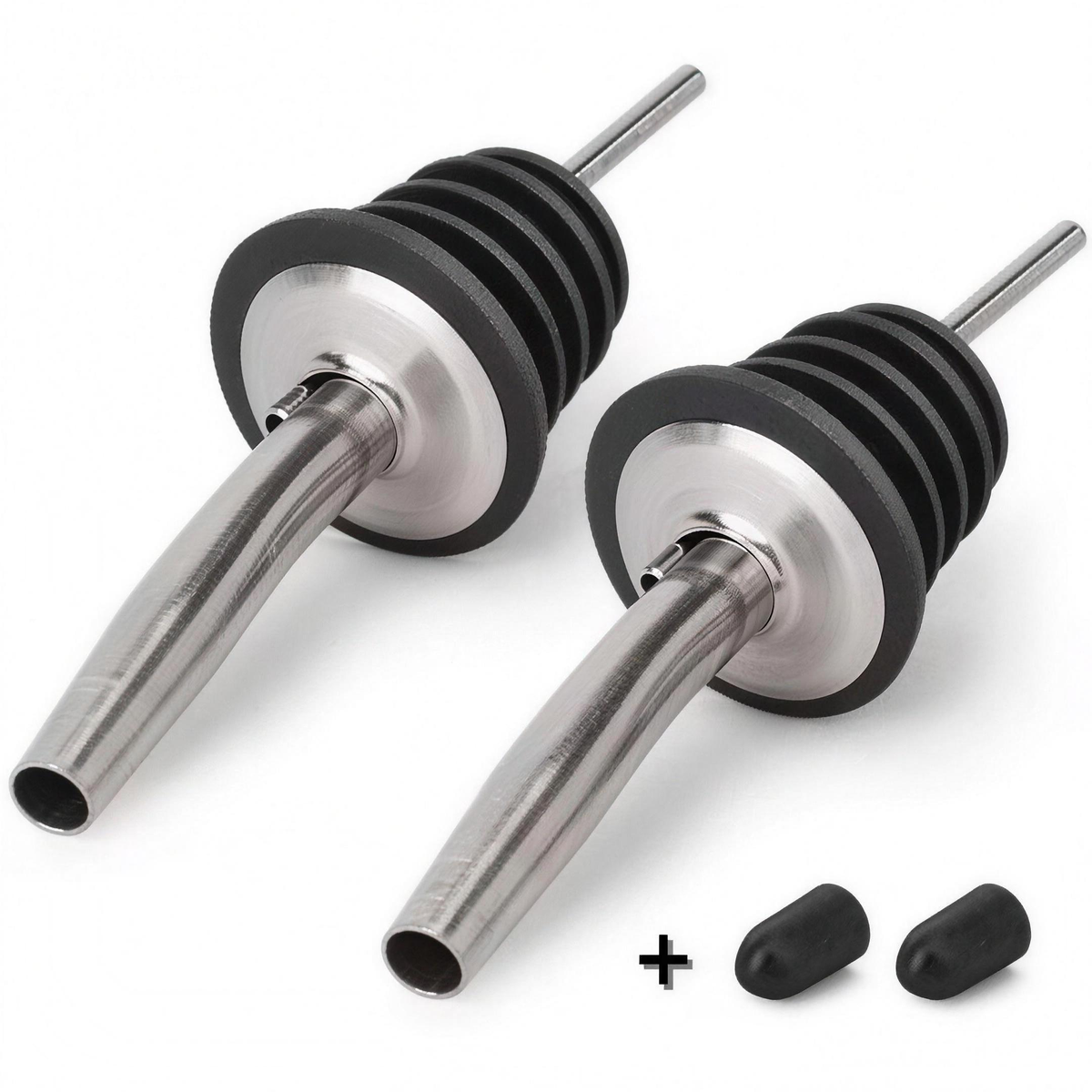 Stainless Steel Liquor Pour Spouts (Pack of 2)