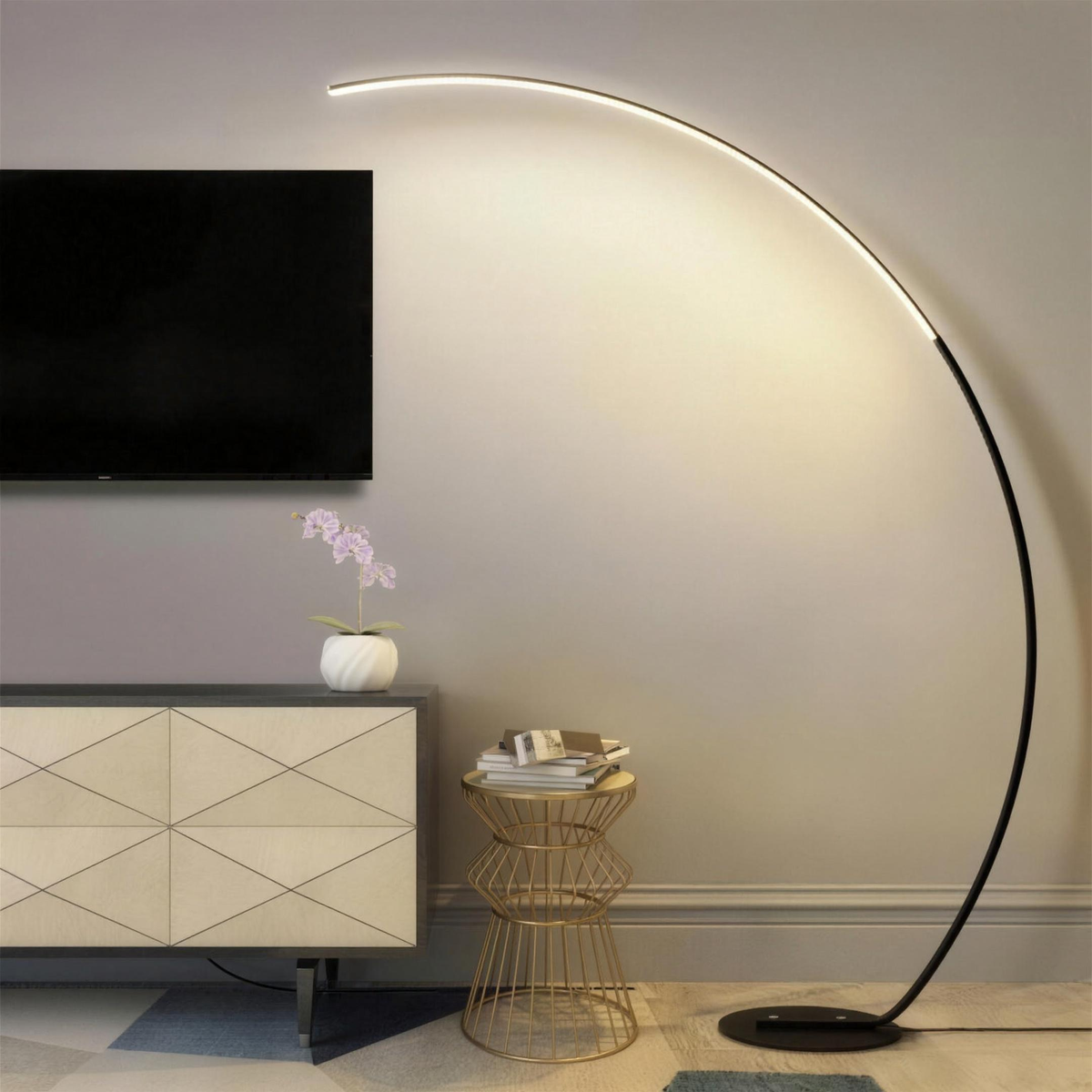 Curve Arc Hill Light Floor Lamp