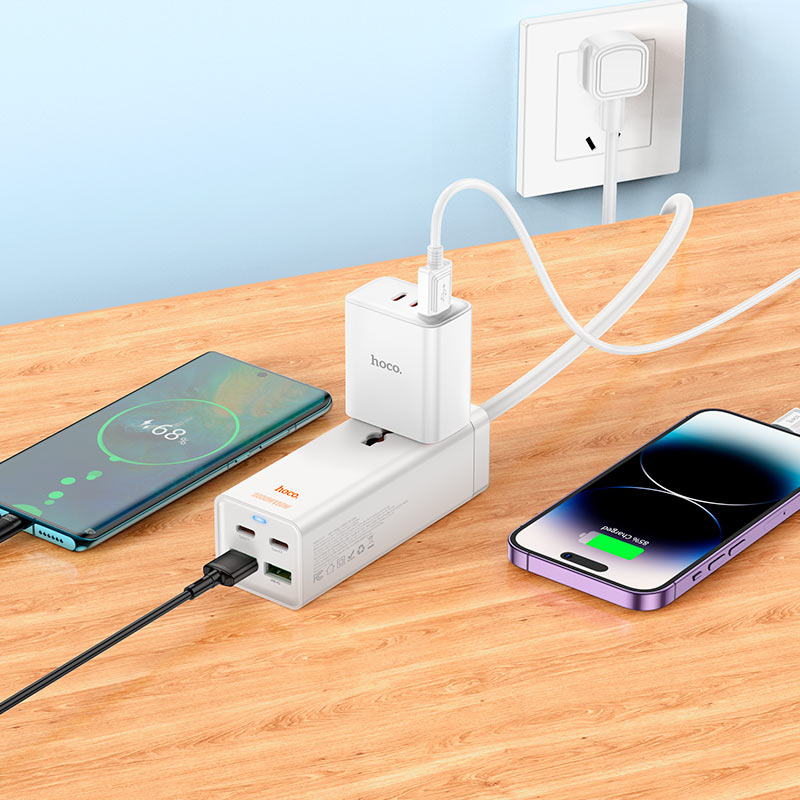 Hoco 65W Desktop MultiFunctional Socket Charger #AC10A – view 2