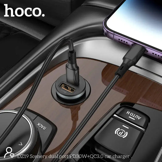 Hoco PD30+QC3.0 Dual Port Car Charger