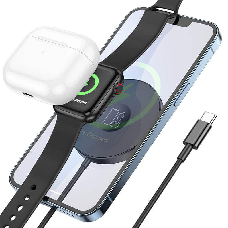 Hoco 3in1 Magnetic Wireless Fast Charger #CW41