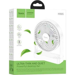 Hoco Ultra-Thin Rechargeable Desktop Fan #HX65