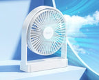 Hoco Ultra-Thin Rechargeable Desktop Fan #HX65 – view 2