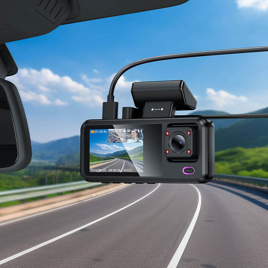 Hoco Tri-Channel 2inch Car Dash Cam #DV15