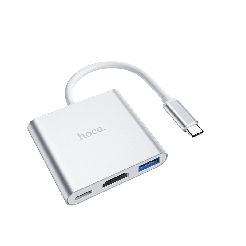 Hoco 3 in 1 USB-C to HDMI Multiport Hub #HB14