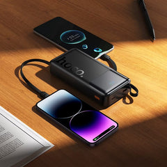Hoco 22.5W 20,000mAh Power Bank with Built-In Cables #J156B