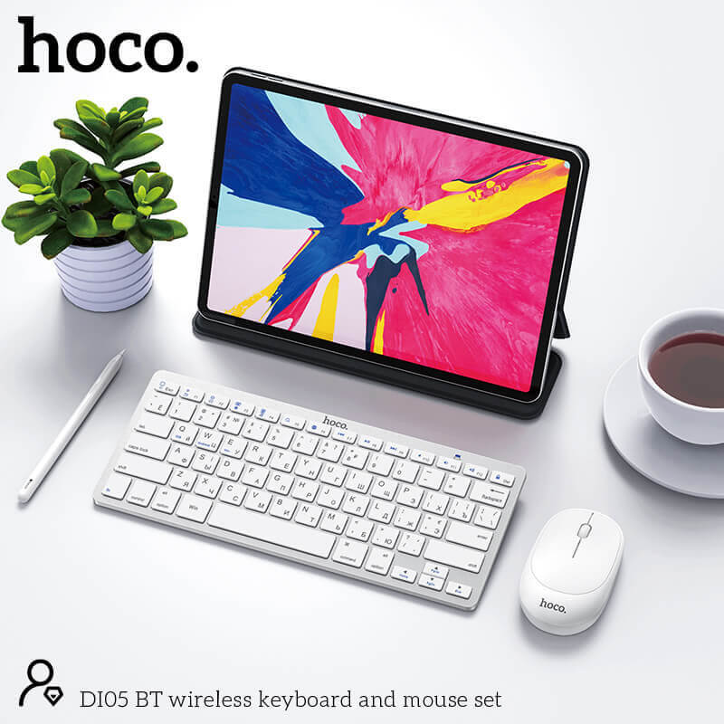 Hoco Bluetooth Wireless Keyboard Set #DI05 – view 5