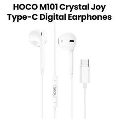 Hoco Wire Controlled Type C Earphones With Mic and Volume Control #M101