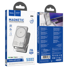 Hoco 5,000mAh PD20W Magnetic Wireless Power Bank with Stand #Q36