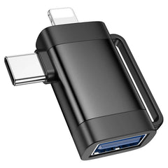 Hoco Lightning & USB C to USB A Adapter #UA31F