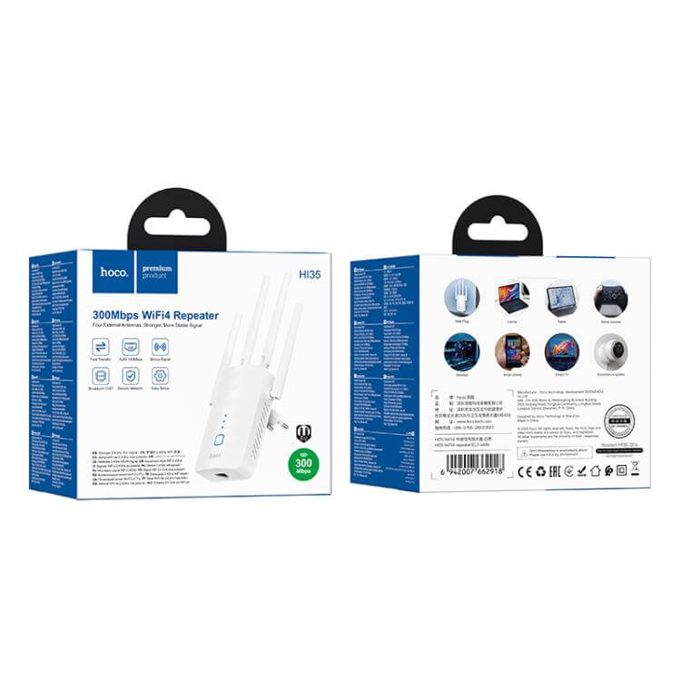 Hoco 300Mbps Wifi4 Repeater #HI35 – view 5