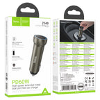 Hoco 60W Dual Port Car Charger #Z54B – view 3