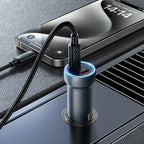 Hoco 60W Dual Port Car Charger #Z54B – view 2