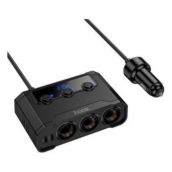 Hoco Multifunctional Car Charger & Cigarette Lighter Adapter #Z64