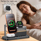 Yesido 6-in-1 Wireless Charging Station with Clock #DS37 – view 2