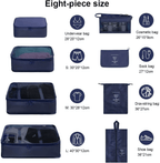8 Piece Travel Packing Cubes Luggage Organizer – view 11