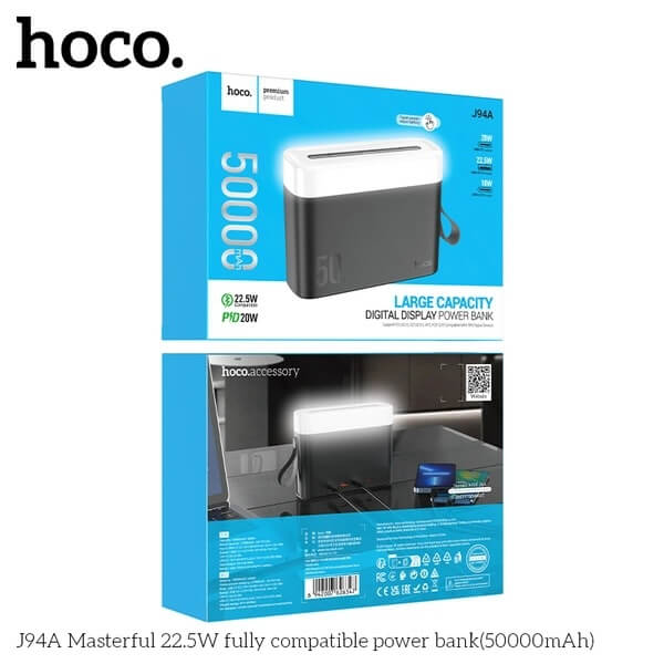 Hoco PD20W Digital Display 50,000mAh Power Bank #J94A – view 7