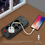 LDNIO 6 Port Power Strip with USB Charger #SE6403 – view 7