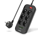 LDNIO 6 Port Power Strip with USB Charger #SE6403 – view 2