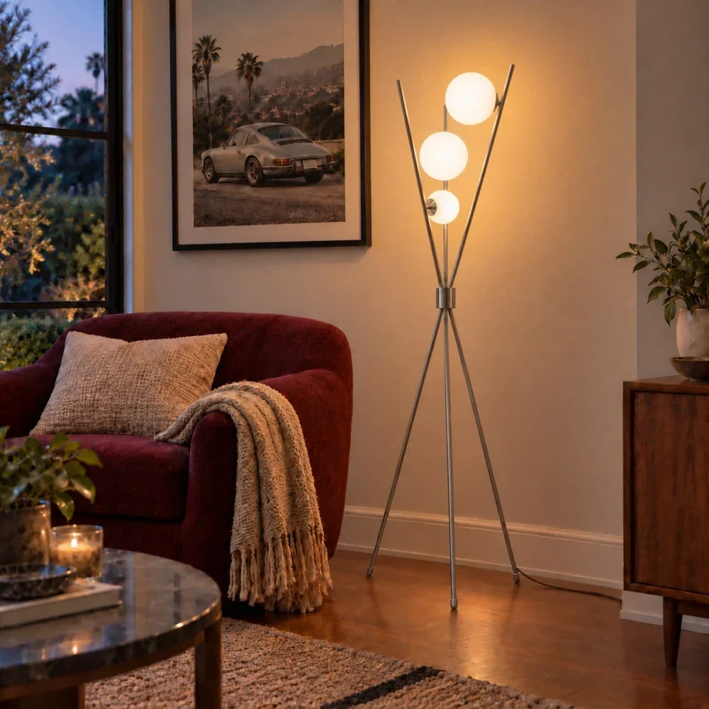 Aisilan Piantana Corolla Floor Lamp #LD017C – in a room