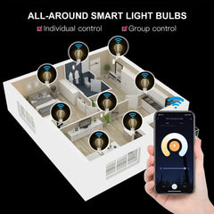 MOES 7W Smart WiFi Filament Bulb E27