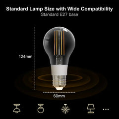 MOES 7W Smart WiFi Filament Bulb E27