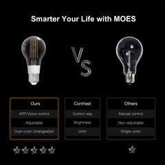 MOES 7W Smart WiFi Filament Bulb E27