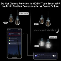 MOES 7W Smart WiFi Filament Bulb E27