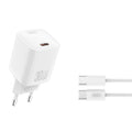 XO 30W GaN USB C Fast Charger with Type C to Type C Cable #L148