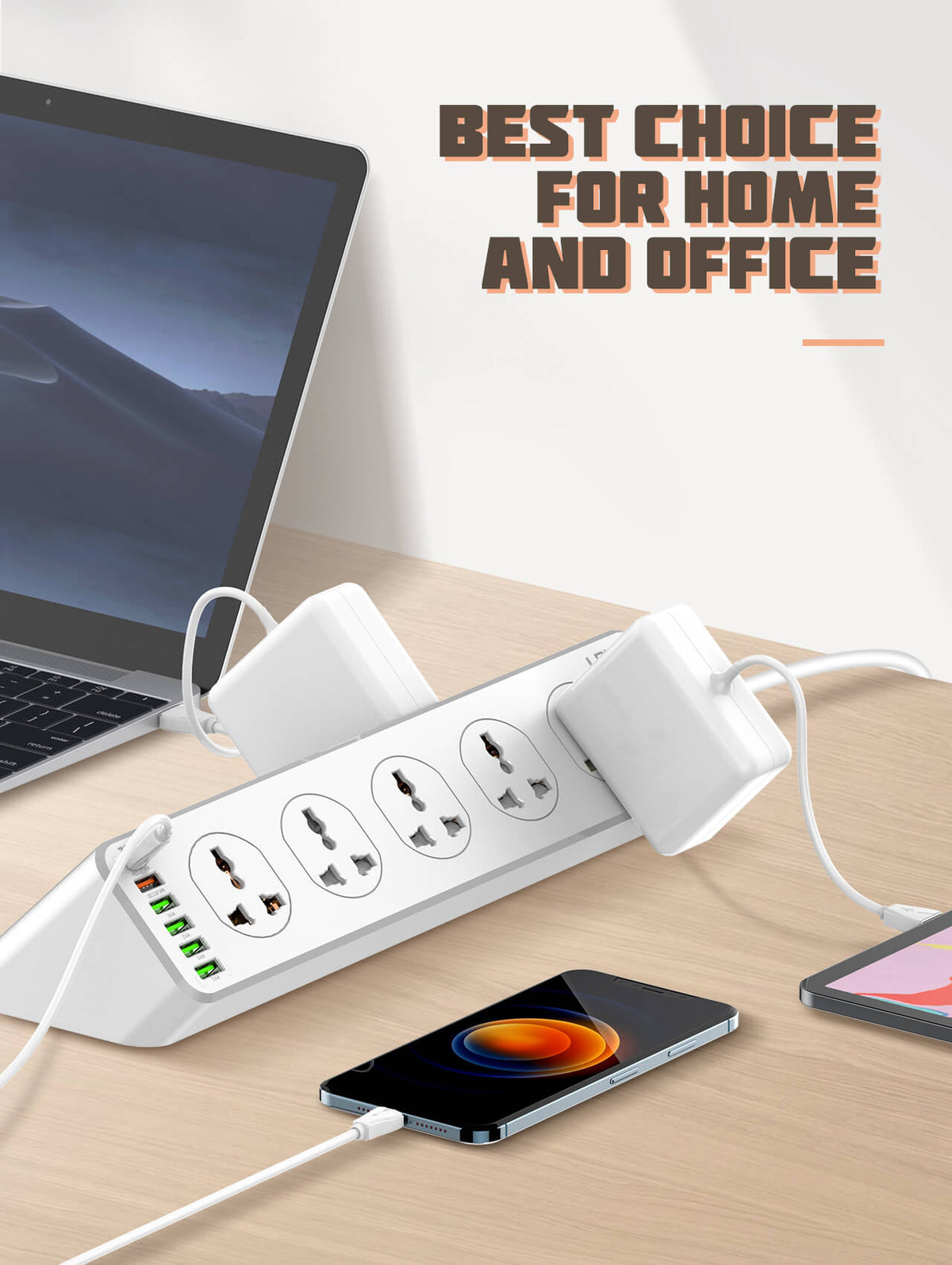 LDNIO 10 AC Outlets Universal Power Strip #SC10610 – view 4