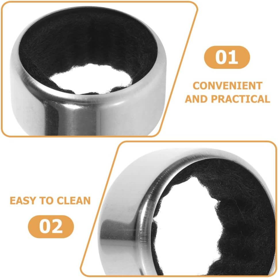 Stainless Steel Wine Bottle Collar Drip Ring – view 4