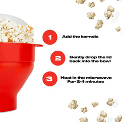 Microwave Popcorn Silicone Popper - Buyrouth