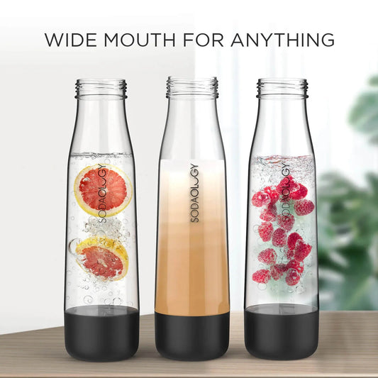 Sodaology BPA Free Soda Water Bottle Set of 2