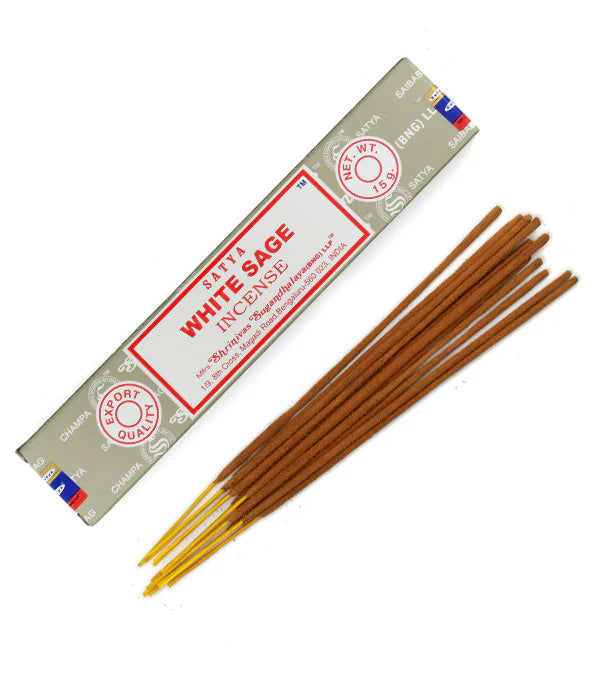 SATYA Natural Incense Sticks – California White Sage