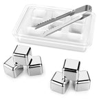 Stainless Steel Reusable Ice Cubes with Ice Tong – view 7
