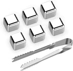 Stainless Steel Reusable Ice Cubes with Ice Tong