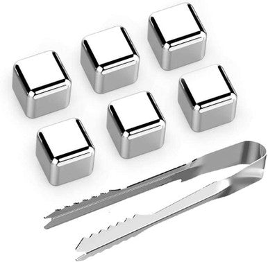 Stainless Steel Reusable Ice Cubes with Ice Tong – view 9